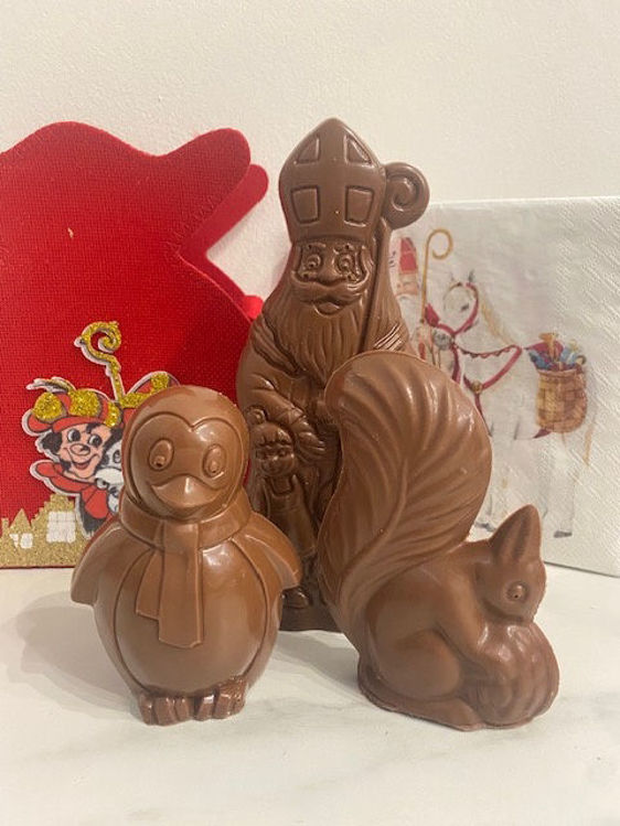 Afbeeldingen van Holgoed optie 2 (Sint 18 cm en 2 kleine figuurtjes)